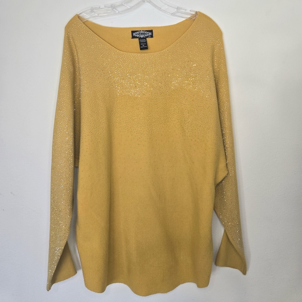 Golden Elegance Women's Tunic Top